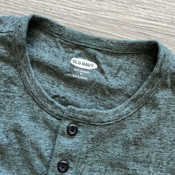 Old Navy Green Heathered Polo Size M - Picture 2 of 4